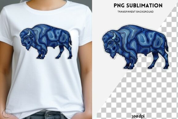Blue Bison Embroidery PNG Western: A Designer Review