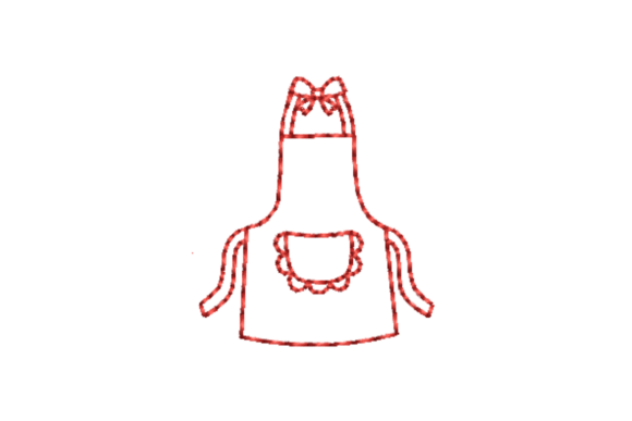 Kitchen Apron Outline Redwork: Holiday Review