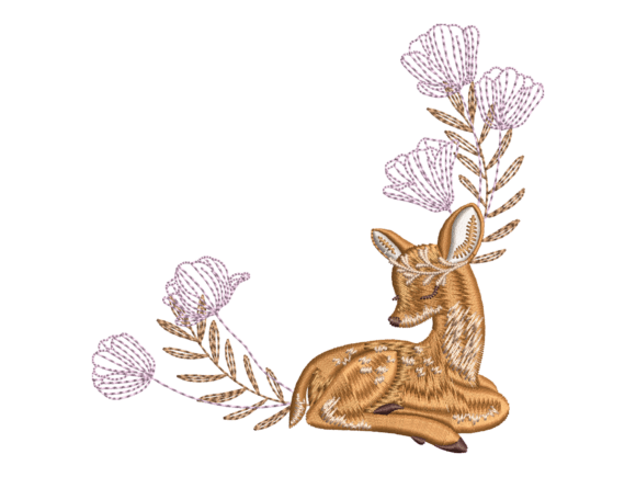 Sleeping Floral Deer Embroidery: A Designer’s Review