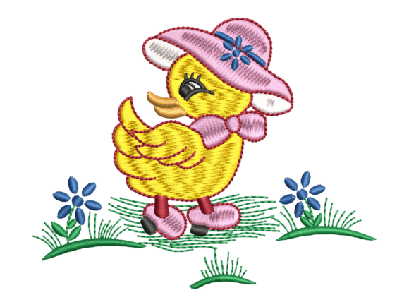 Spring Hat Chick Embroidery: A Designer Review